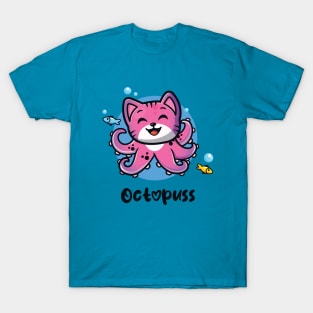 Octopuss funny octopus cat (on light colors) T-Shirt